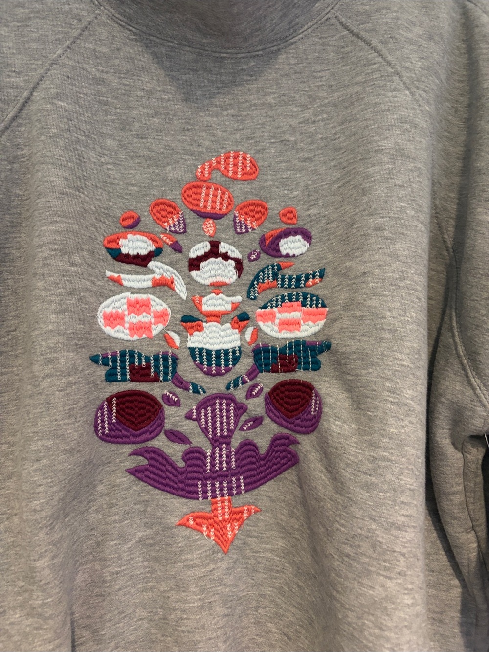 Women's FP Movement On Your Mark Logo Mock Neck Sweatshirt new with tags - Picture 5 of 10